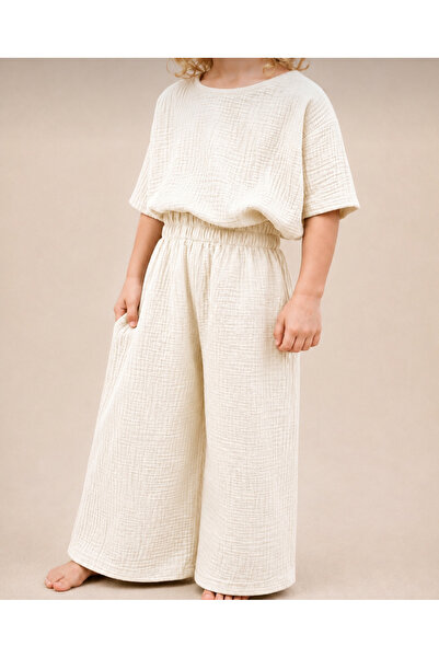 Nuno Touch Umre Takım Unisex Çocuk Müslin Takım Cloud Cotton Set