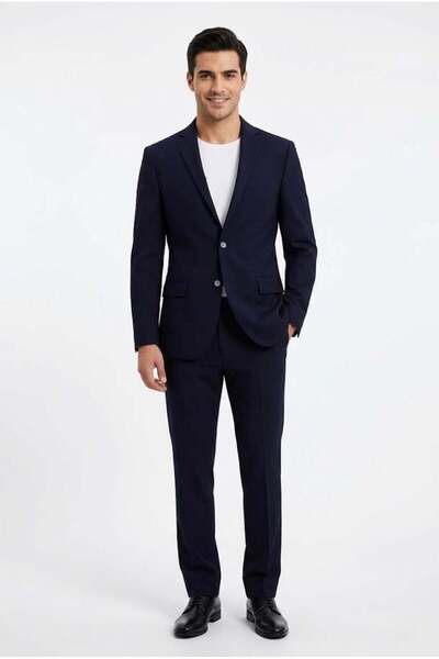 Uki LACİVERT Comfort Fit 6 Drop Takım Elbise