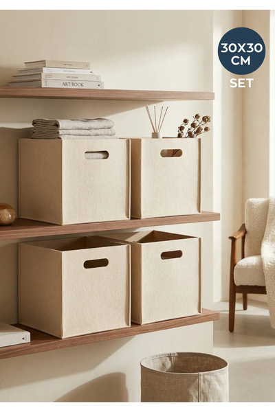 HOMİNG Crem 4 piese Organizator multifuncțional din pâslă Organizator pentru ...