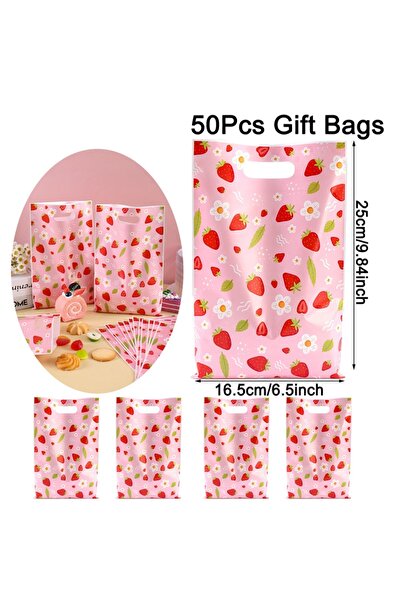 choice2 as shown 50pcs 10/20/50pcs Pink Strawberry Daisy Handbag Party Gift P...