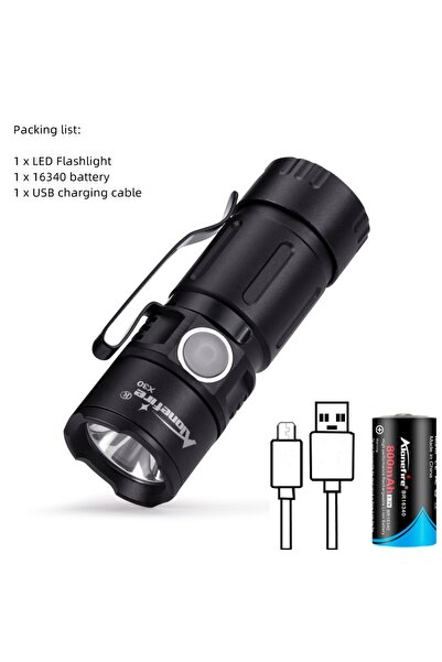 Choice 16340 black White light X30 5W LED Portable Mini LED Flashlight Magnet...