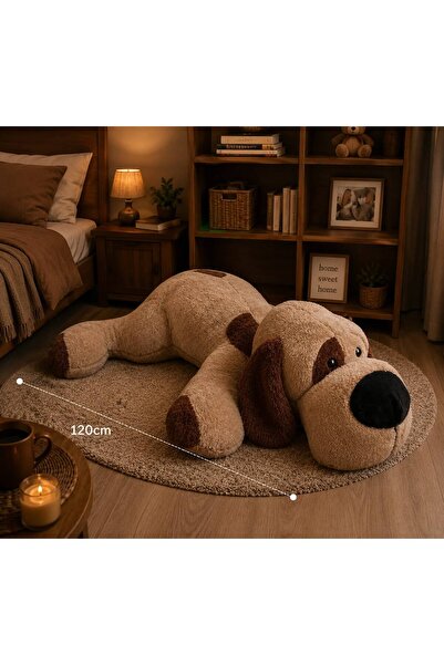 hey me: lisa Kocaburun Köpek 120 Cm Peluş Uyku Arkadaşı Ve Oyuncak Hediyelik