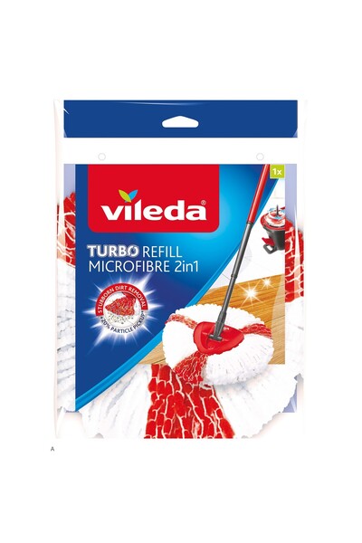 Vileda Turbo Deep Clean Yedek Paspas, Extra Pedli, Üçgen Başlık, Derinlemesin...