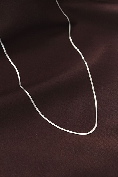 Inure Jewelry Steel Silver Color 60 cm Thin Italian Chain Necklace