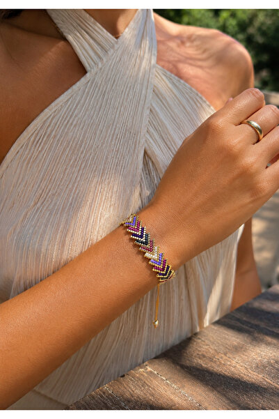 Ayza Miyuki Triangle Bracelet