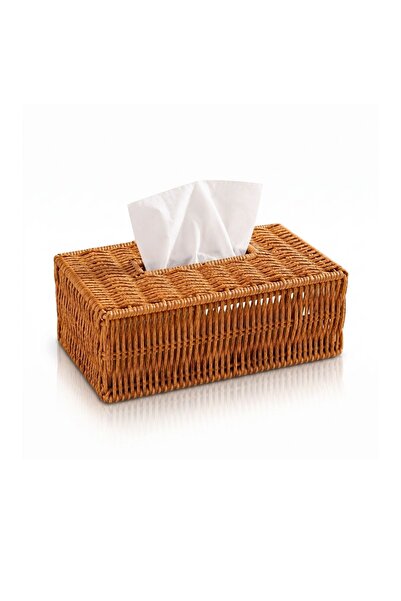 ARVALE Natural Straw Knitted Napkin Holder |   Authentic Napkin Holder with Lid