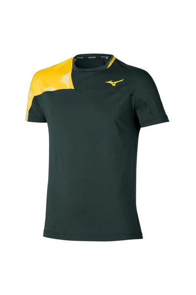 MIZUNO Tricou bărbătesc Daybreakers Shadow FW 2025-Negru/Galben-L