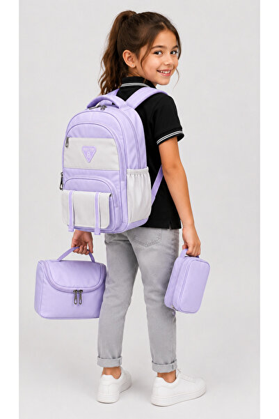 Bevitton Backpack First School Bag Set of 3 Girls' Primary School Bag Luxury ...