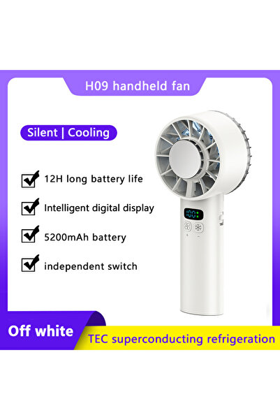 Choice1 H09-W Outdoor Portable Mini Fan Handheld Fan with LED Display Semicon...