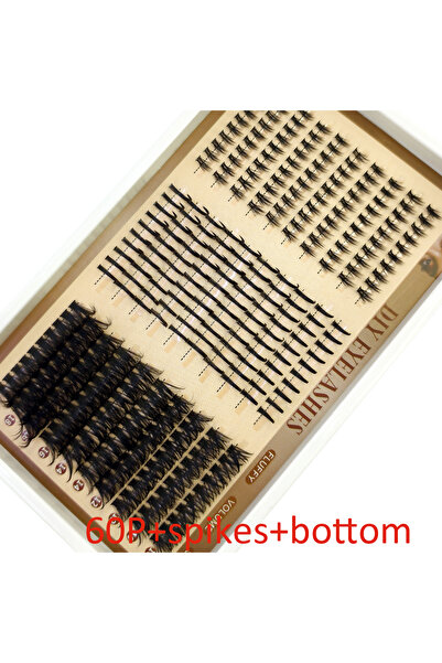 choice2 MIX10-20mm 0.07mm D SD-1 30rows Lash Clusters DIY Spiky Cluster Lashe...