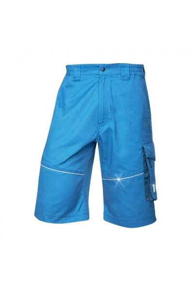 ardon Pantaloni scurti de lucru albastri, din bumbac și poliester, 200g/mp, S...