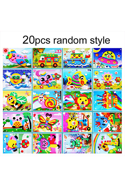 choice2 20pcs random 5~20pcs Children EVA Foam Sticker Toy Cute Cartoon Anima...