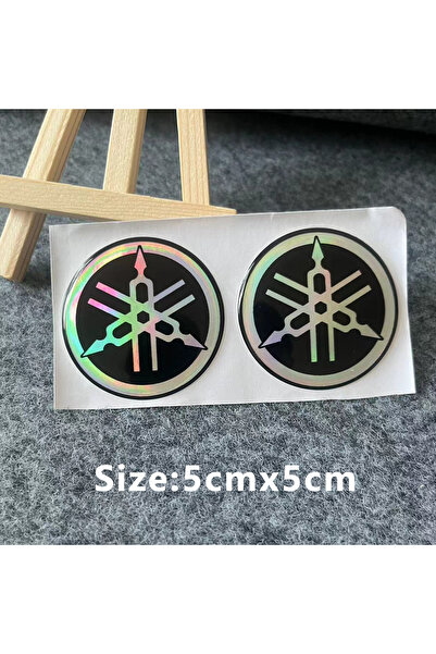 Choice4 5cm Laser For 3D Yamaha Sticker Laser Motorcycle Logo Decal