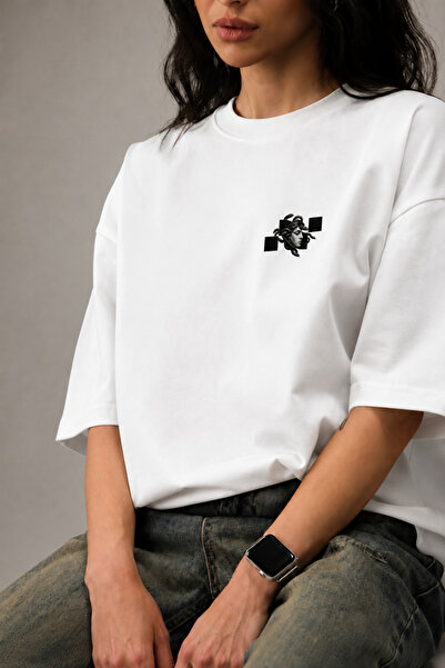 Noctilupus Medusa Crest Oversize Unisex Baskılı T Shirt