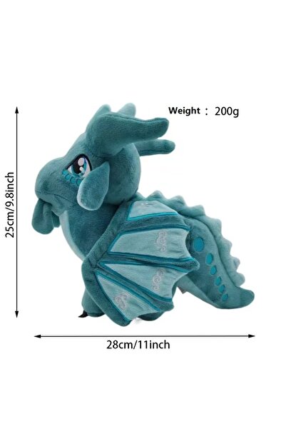 SHXI GRAY Wings of Fire Plush Toys Dragon Soft Stuffed Animal Doll Cute Compa...