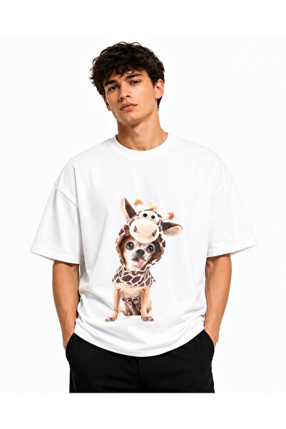 Inscriptie Ουνισέξ Βαμβακερό T-shirt Υψηλής Ποιότητας  "Τσιουάουα με κοστούμι "