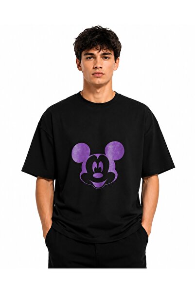 Inscriptie Tricou Unisex Bumbac Premium Casual " Mickey Mouse face "
