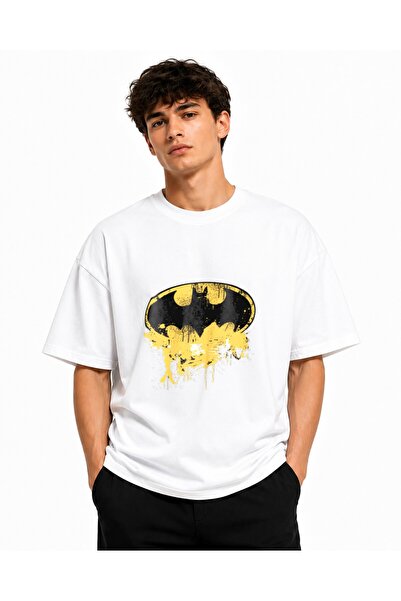 Inscriptie Tricou Unisex Bumbac Premium Casual " Batman logo 3D "