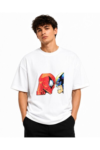 Inscriptie Ουνισέξ Βαμβακερό T-Shirt Υψηλής Ποιότητας  "Σπάιντερμαν εναντίον ...