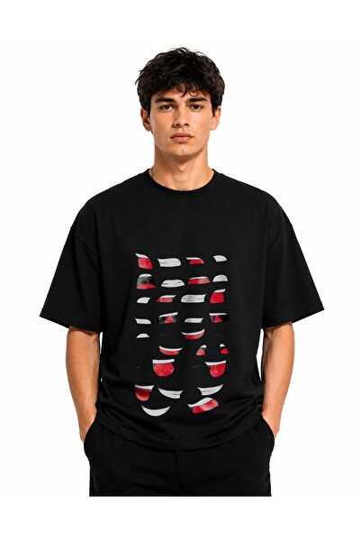 Inscriptie Unisex Premium Cotton Casual T-Shirt "Mouths angry"