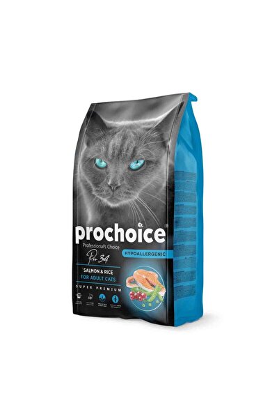 ProChoice Pro 34 Somonlu ve Pirinçli Yetişkin Kedi Maması 2 kg