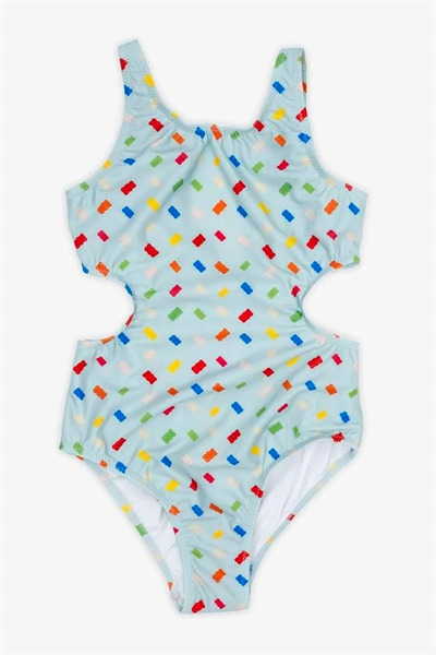 Haribo Licensed Girl's Swimsuit for 3-12 Years - Turquoise