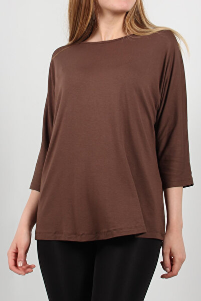 Mckanzie 1416-Y Elbow Sleeve Straight Blouse