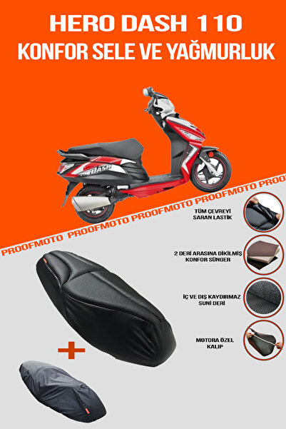 PROOFMOTO Hero Dash 110 Comfort Seat and Raincoat Cover