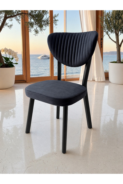 metallion Soft Kumaş Modern Yemek Sandalyesi Petra