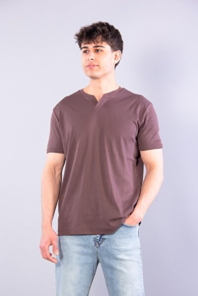 Mckanzie 2122 Hakim Yaka Modern Fit 100% Cotton Basic T-Shirt
