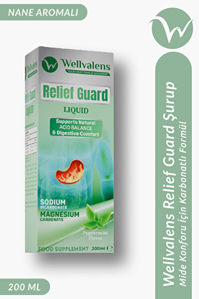 Wellvalens ReliefGuard Sıvı Takviye 200 ml Magnezyum ve Sodyum İçeren Sıvı Form