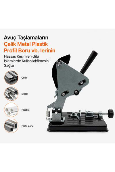 Genel Markalar Avuç Taşlama Tezgahı Sehpası 115-125 mm