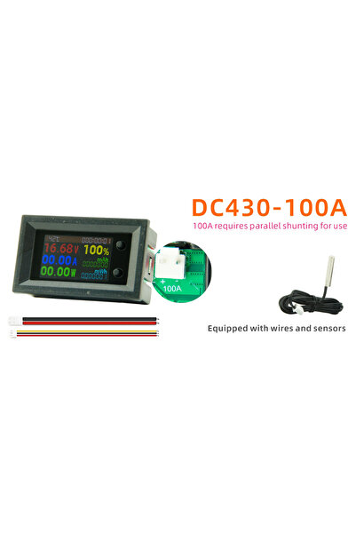 Choice1 100A 8 in 1 Voltmeter Ammeter 10A 20A 50A 100A Multifunction Digital ...