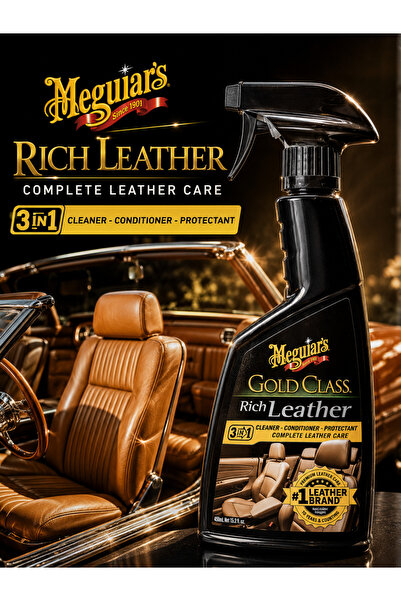 Meguiars Gold Class Premium Deri Temizleyici-Koruyucu-Besleyici Losyon 450 ML