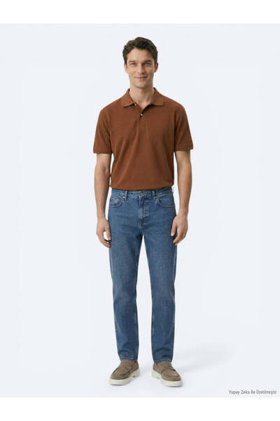 Kip Indigo Relaxed Fit Denim Trousers