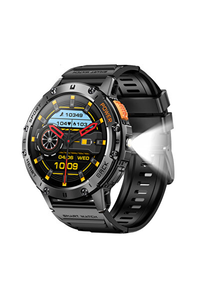 Choice black For Android ios New AMOLED Smart Watch Men with Flashlight Sport...