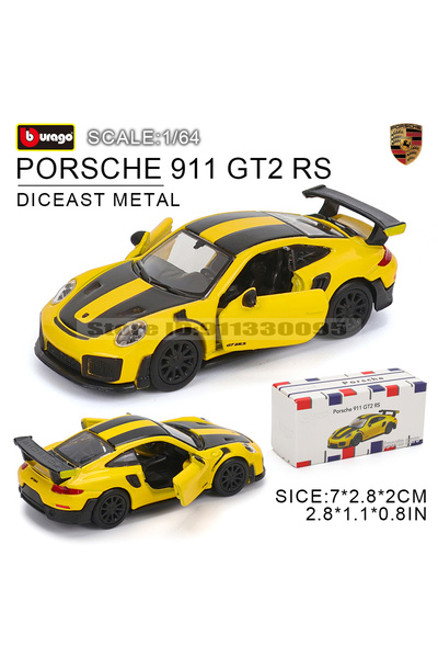 Choice20 مجموعة سيارات بورش 911 GT2 من بوراجو بمقياس 1:64، جولف GT 2017-2020،...