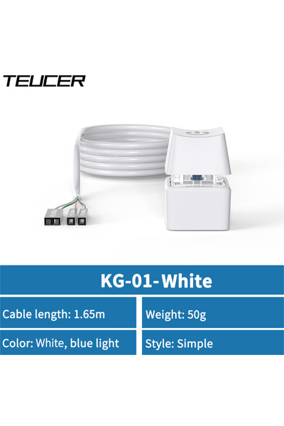 Choice مفتاح تشغيل خارجي LED ملون من TEUCER، بطول 1.65/5/10 متر، مزود بإضاءة ...