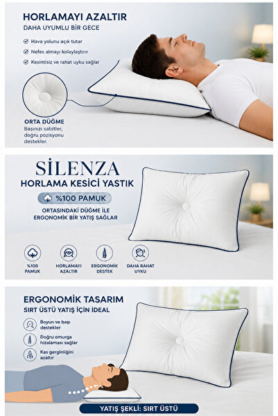 Olivya Home Horlama Önleyici Yastık Silenza 50x70