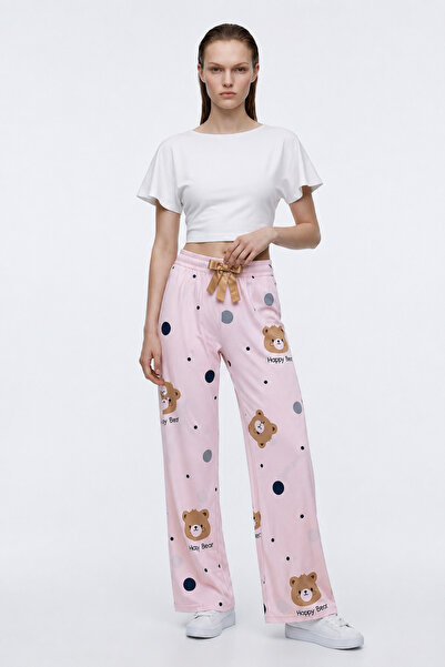 HAKKE Milan Lucky Bear Teddy Bear Pattern Pajama Pants