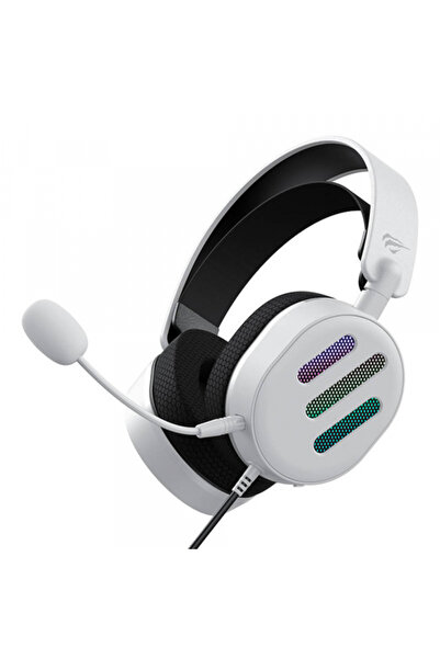 Havit Casti Gaming 3.5mm H2038U, RGB, 2.1m, Albe