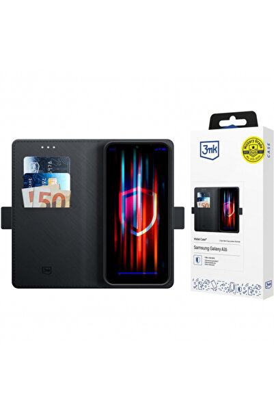 Samsung Husa pentru Galaxy A16 5G A166 / A16 4G A165, 3MK, Wallet, Neagra