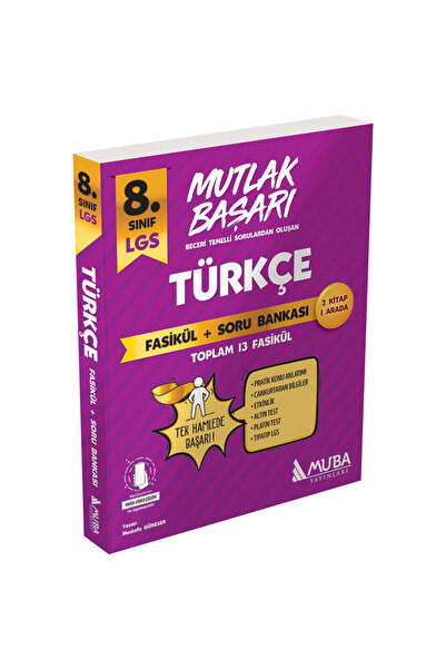 Muba Yayınları MB 8.Sınıf Türkçe Fasikül + Soru Bankası