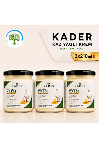 Çare Burada ÇareBurada - KADER Kaz Yağlı Krem 210 ml x 3