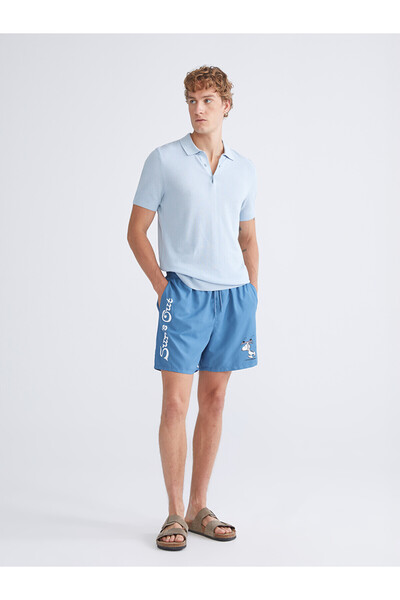 LC Waikiki Trendlucky Short Length Men's Swim Shorts with Difference in Length