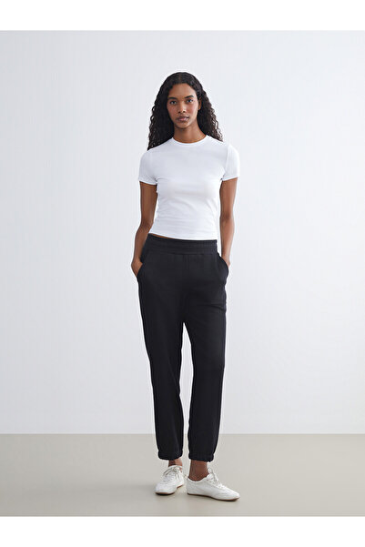 LC Waikiki Two Mt Shop Quality Lcw Vision Black Women's Jogger Sweatpants wit...
