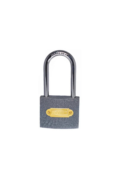 MEKs Eco Gray Cast Long Hook Padlock 50mm