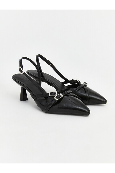LC Waikiki Ozmarka New Season Pointed Toe Patent Leather Women's Heeled Shoes