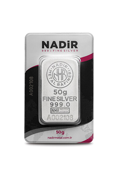 Harem Altın 50 Gram Gümüş Külçe