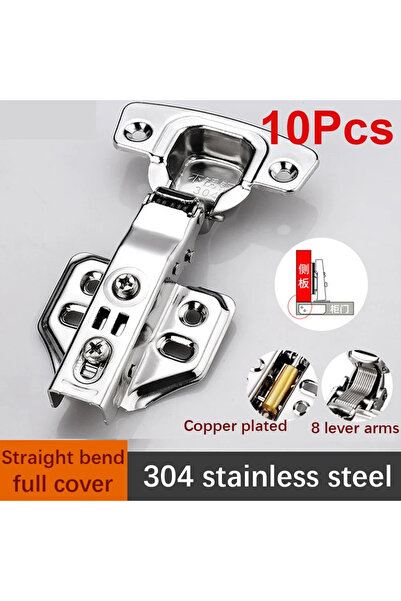 Choice Straight bend (10Pcs 1Pcs/10Pcs 304 Stainless Steel Hydraulic Hinges C...